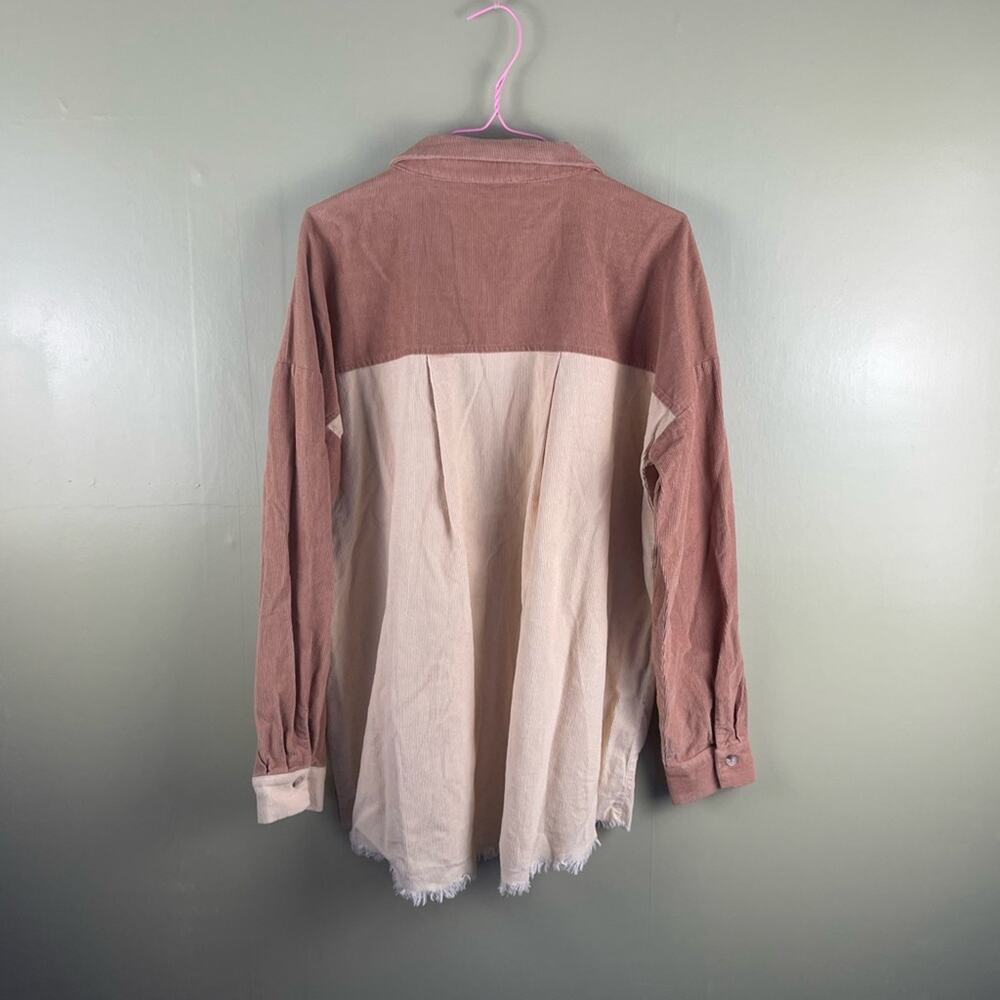 Fate Colorblock Button Down Shacket - image 6